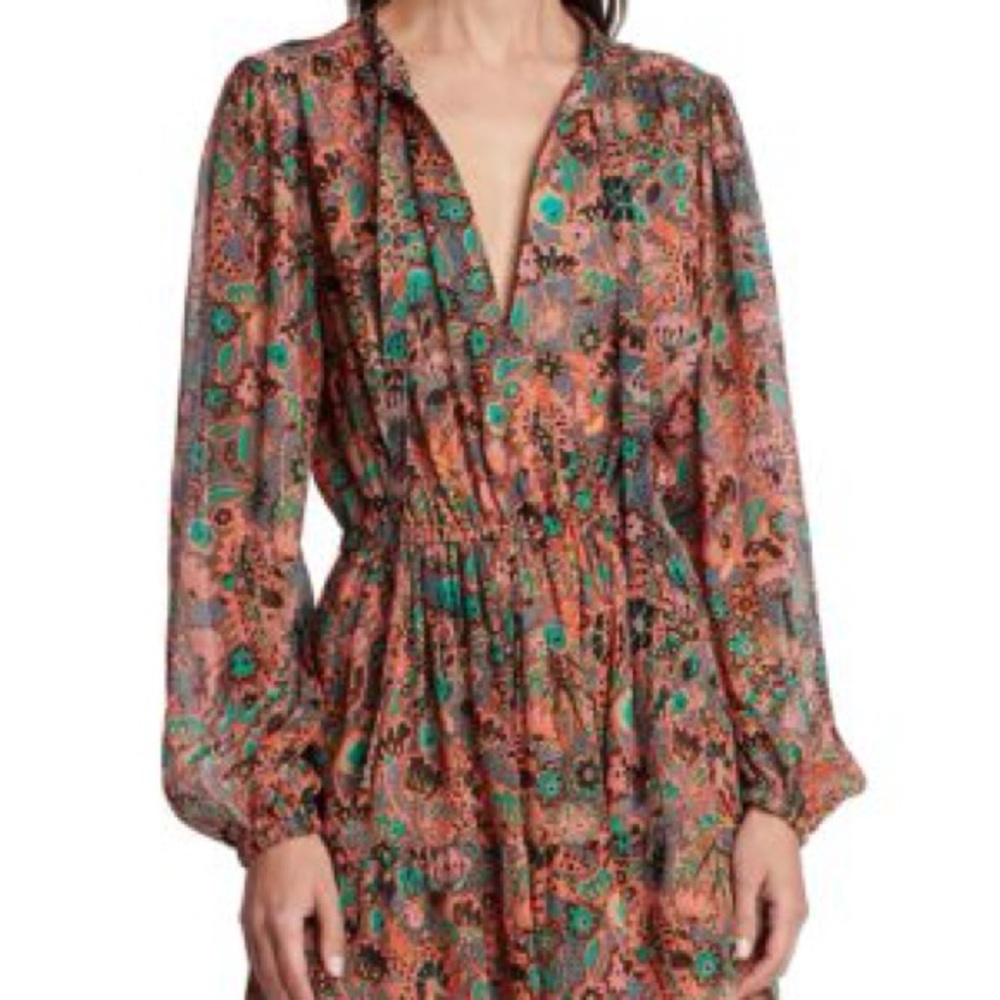 A.L.C. Jolene Floral Long Sleeve Dress